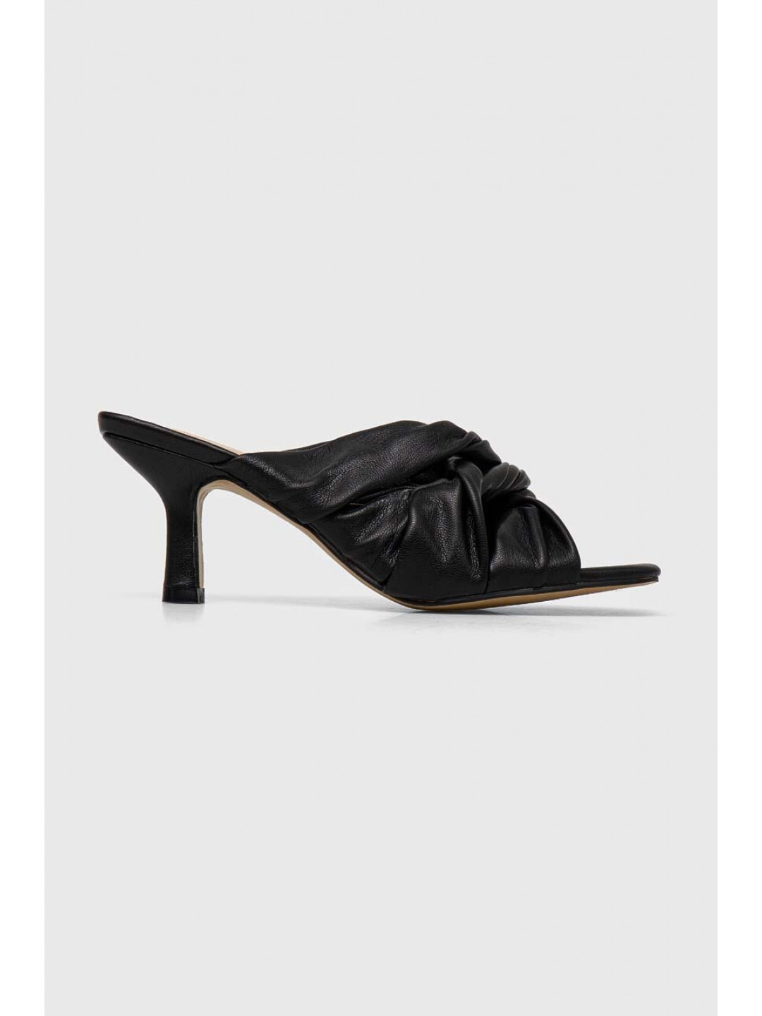 Pantofle Answear LAB dámské černá barva na podpatku